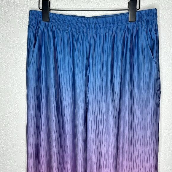 NWT SIMKHAI Dante Ombre Wide Leg Pant in Sheer Lilac Ombre Large Revolve - Picture 4 of 13